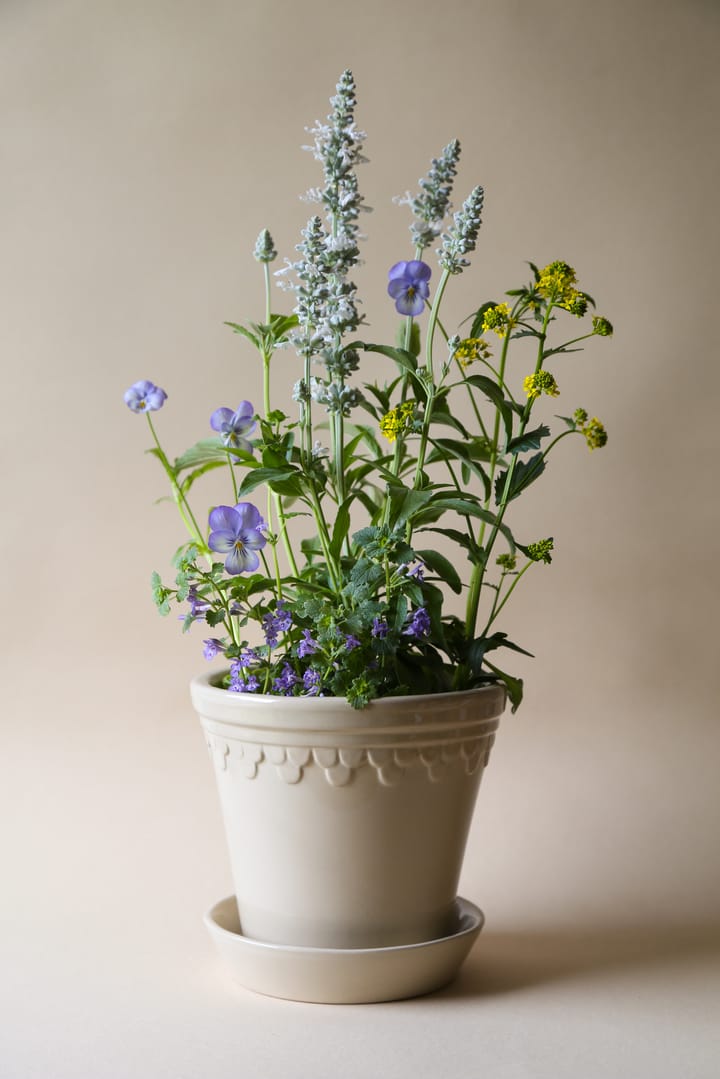 Maceta Københavner esmaltada Ø18 cm, Sand Stone Bergs Potter