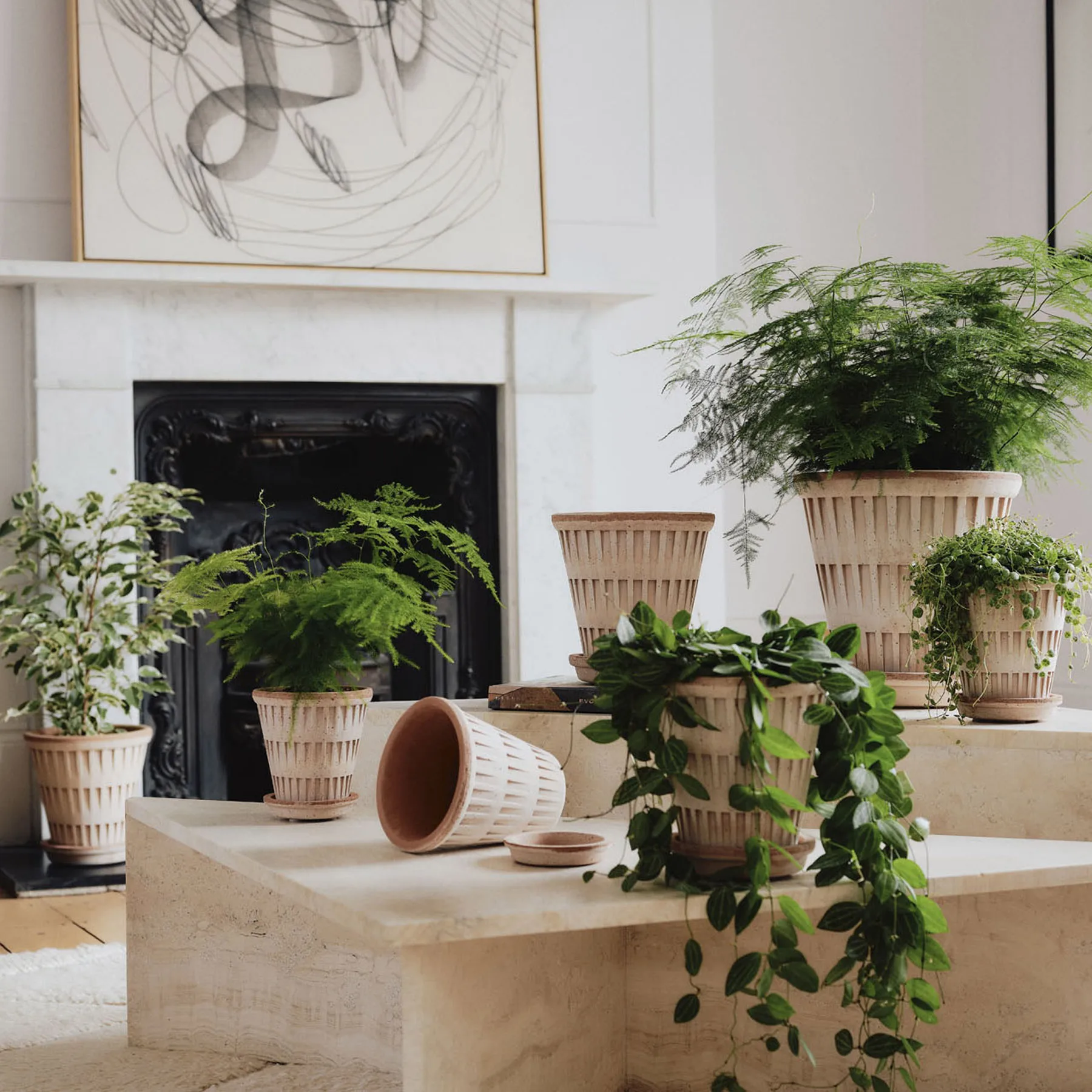 Maceta Pantheon raw, Rosa, Ø21 cm Bergs Potter