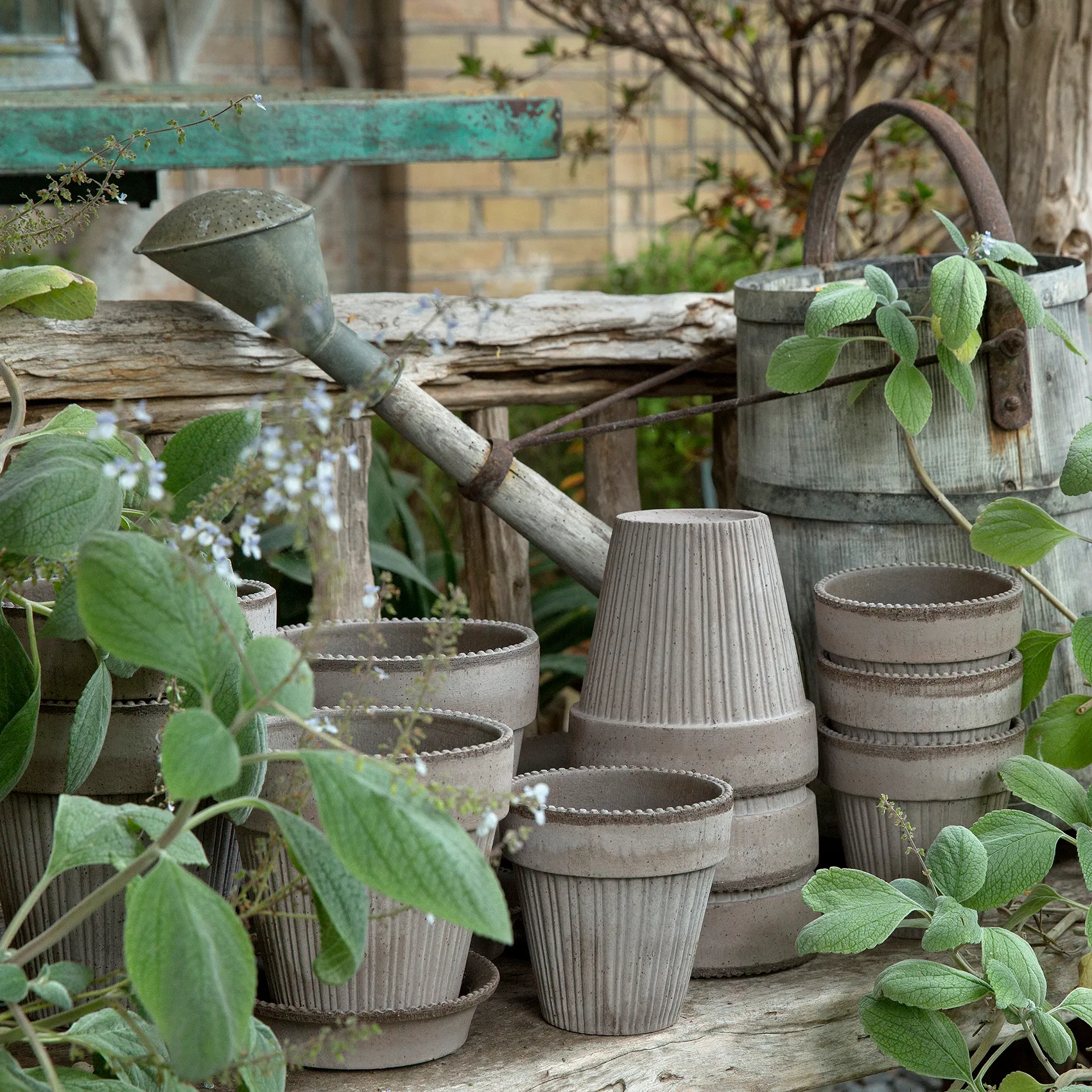 Maceta Simona Ø18 cm, gris Bergs Potter