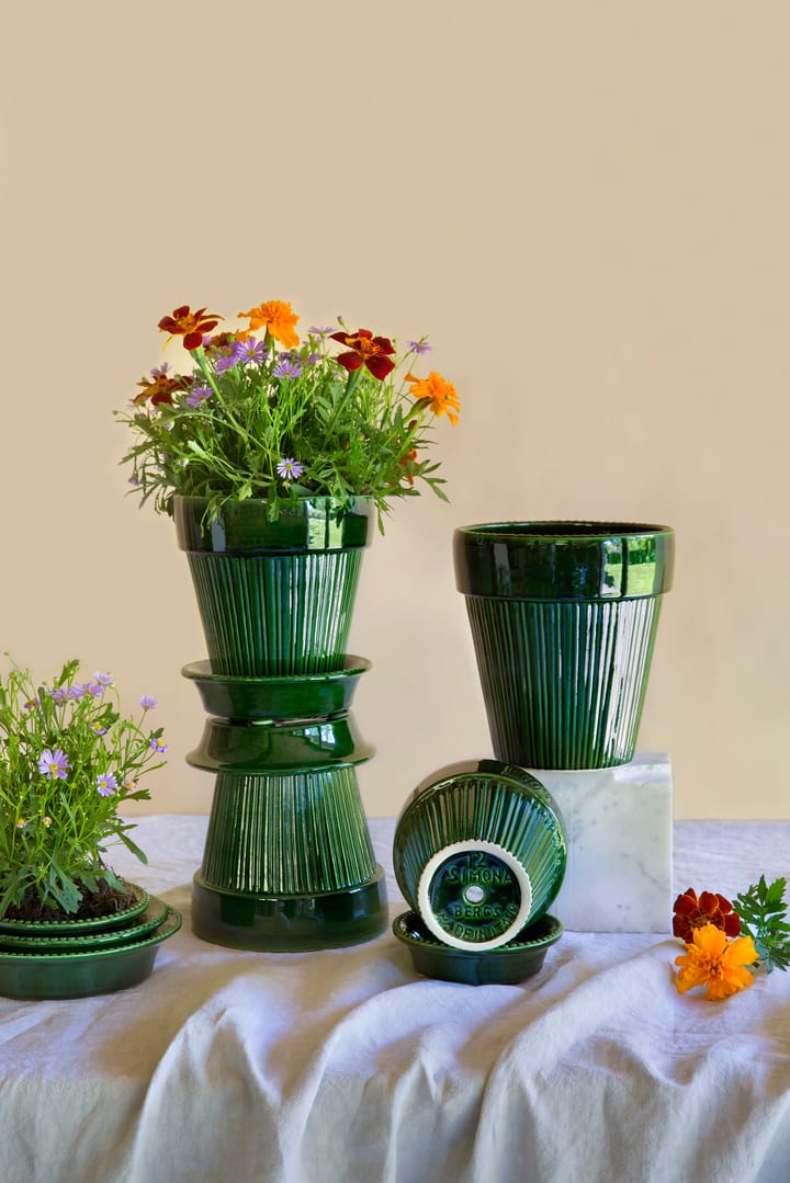 Maceta vidriada Simona Ø12 cm Ø12 cm, Green Bergs Potter
