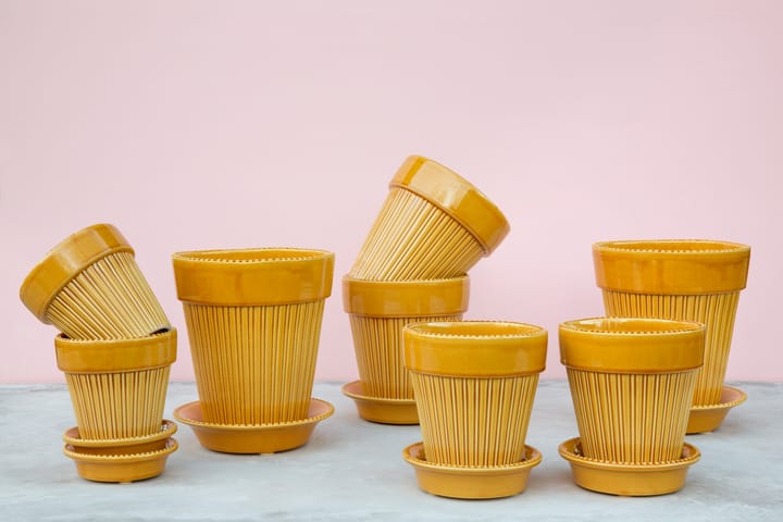 Maceta vidriada Simona Ø12 cm Ø12 cm, Yellow Bergs Potter