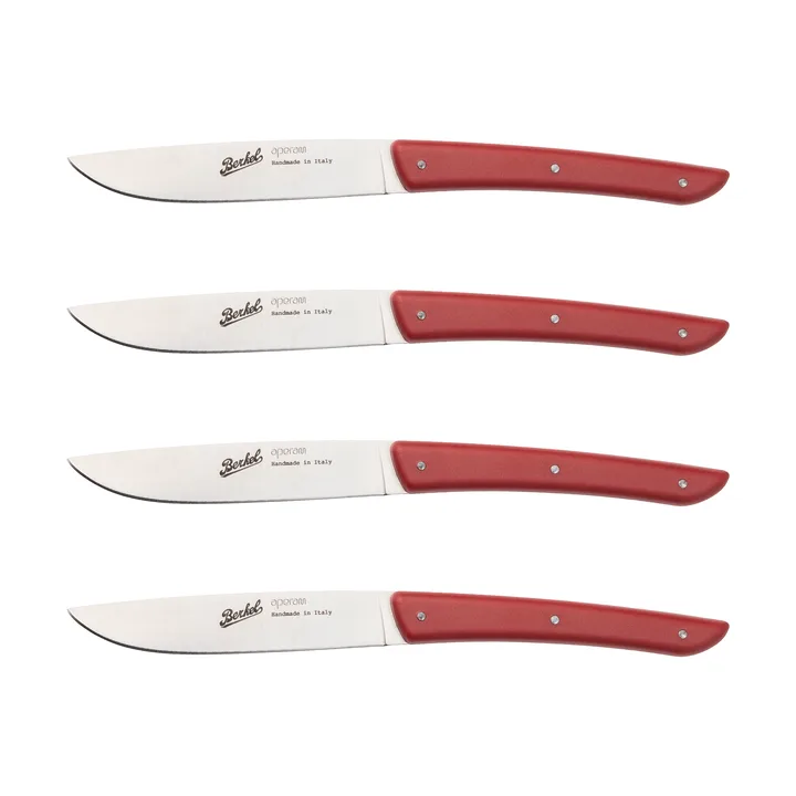 Cuchillo de carne Color 4-pack 11 cm - Red - Berkel