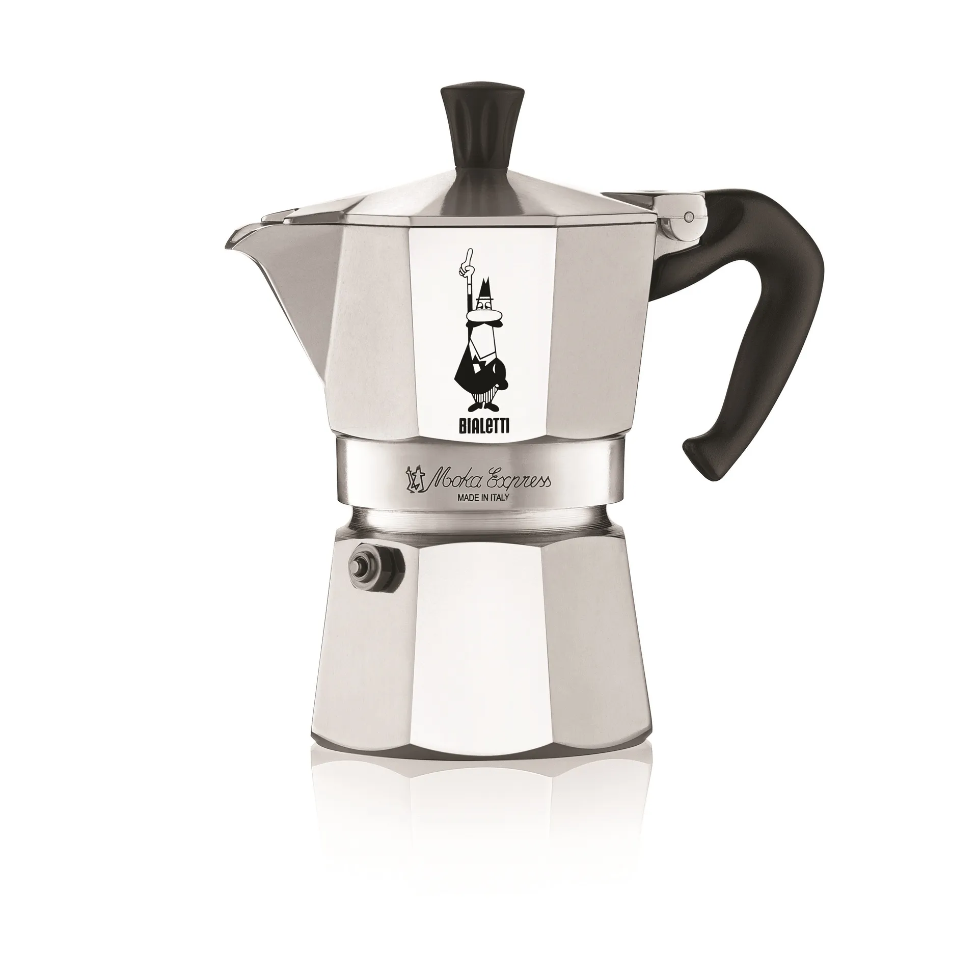 Cafetera Bialetti Moka 3 tazas, Plateado Bialetti