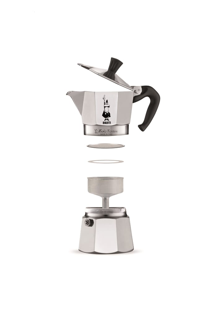 Cafetera Bialetti Moka 6 tazas, Plateado Bialetti