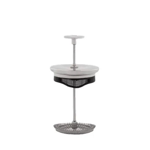 Cafetera de émbolo Preziosa 8 tazas, Plateado-negro Bialetti