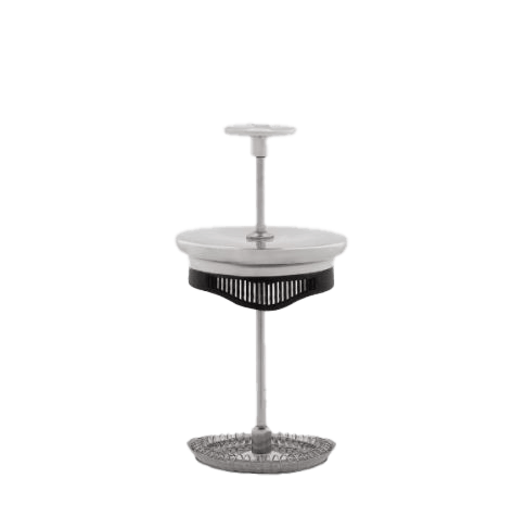 Cafetera de émbolo Preziosa 8 tazas, Plateado-negro Bialetti