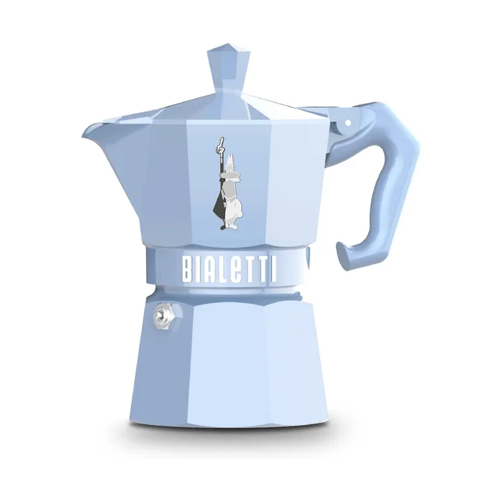 Cafetera italiana Bialetti exclusive - Azul claro, 3 tazas - Bialetti