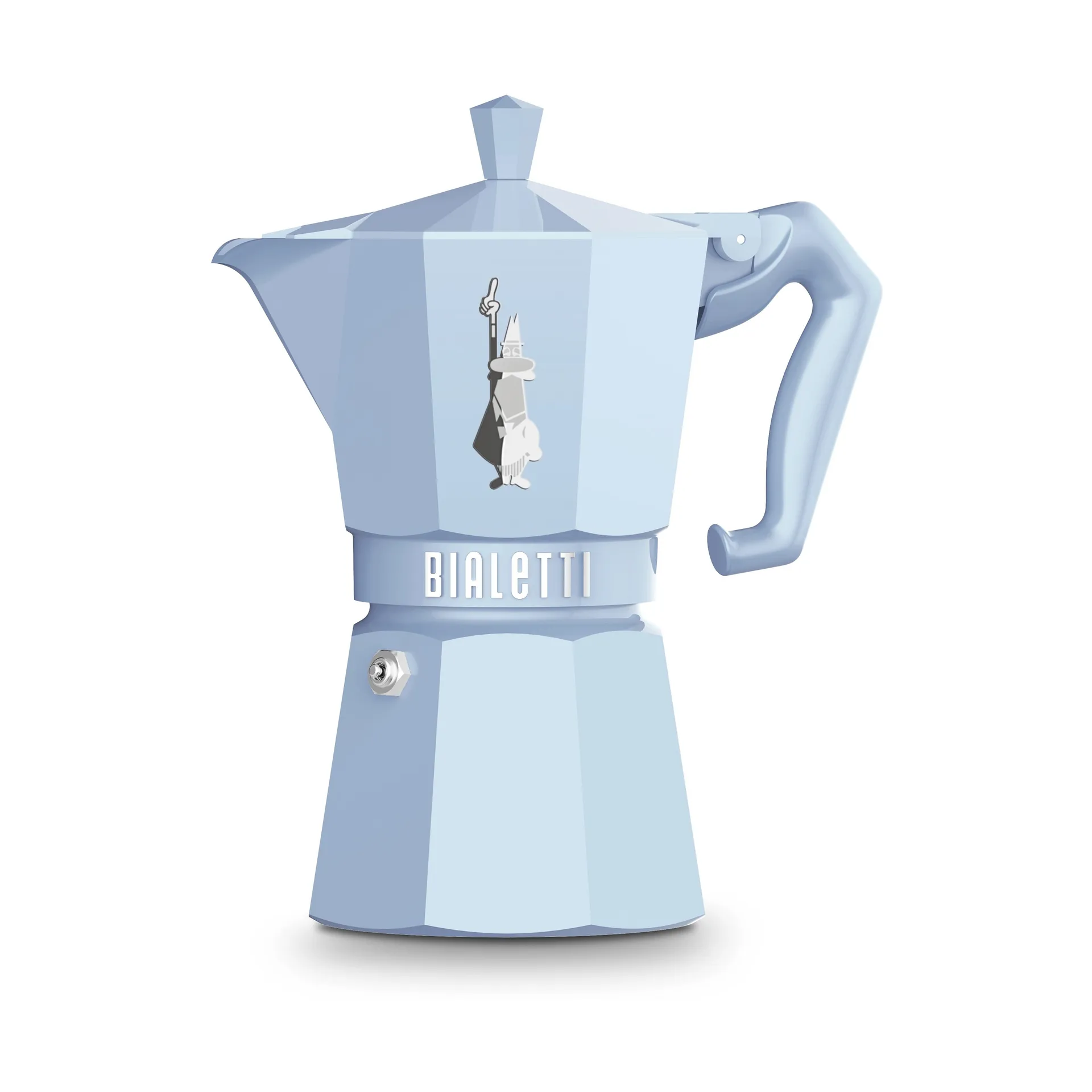 Cafetera italiana Bialetti exclusive, Azul claro, 6 tazas Bialetti