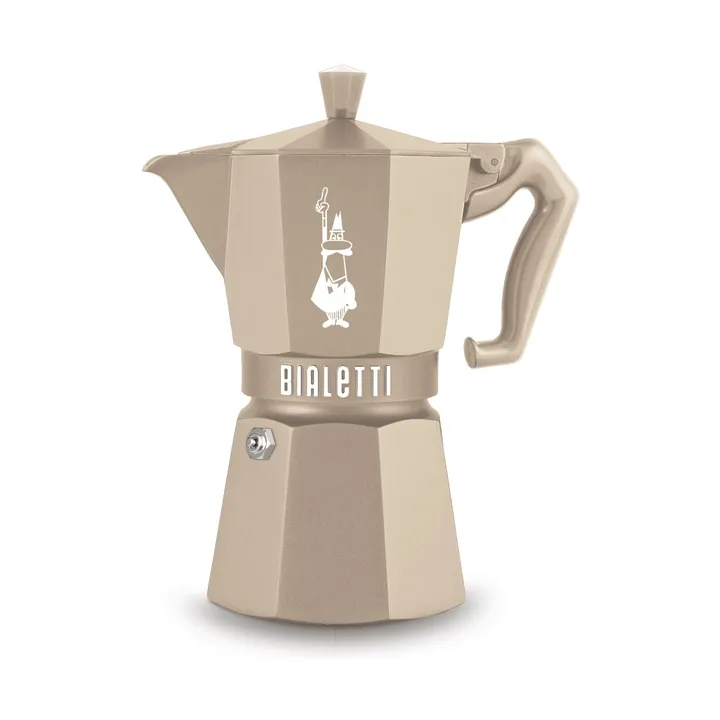 Cafetera italiana Bialetti Exclusive Inducción - Beige, 6 tazas - Bialetti