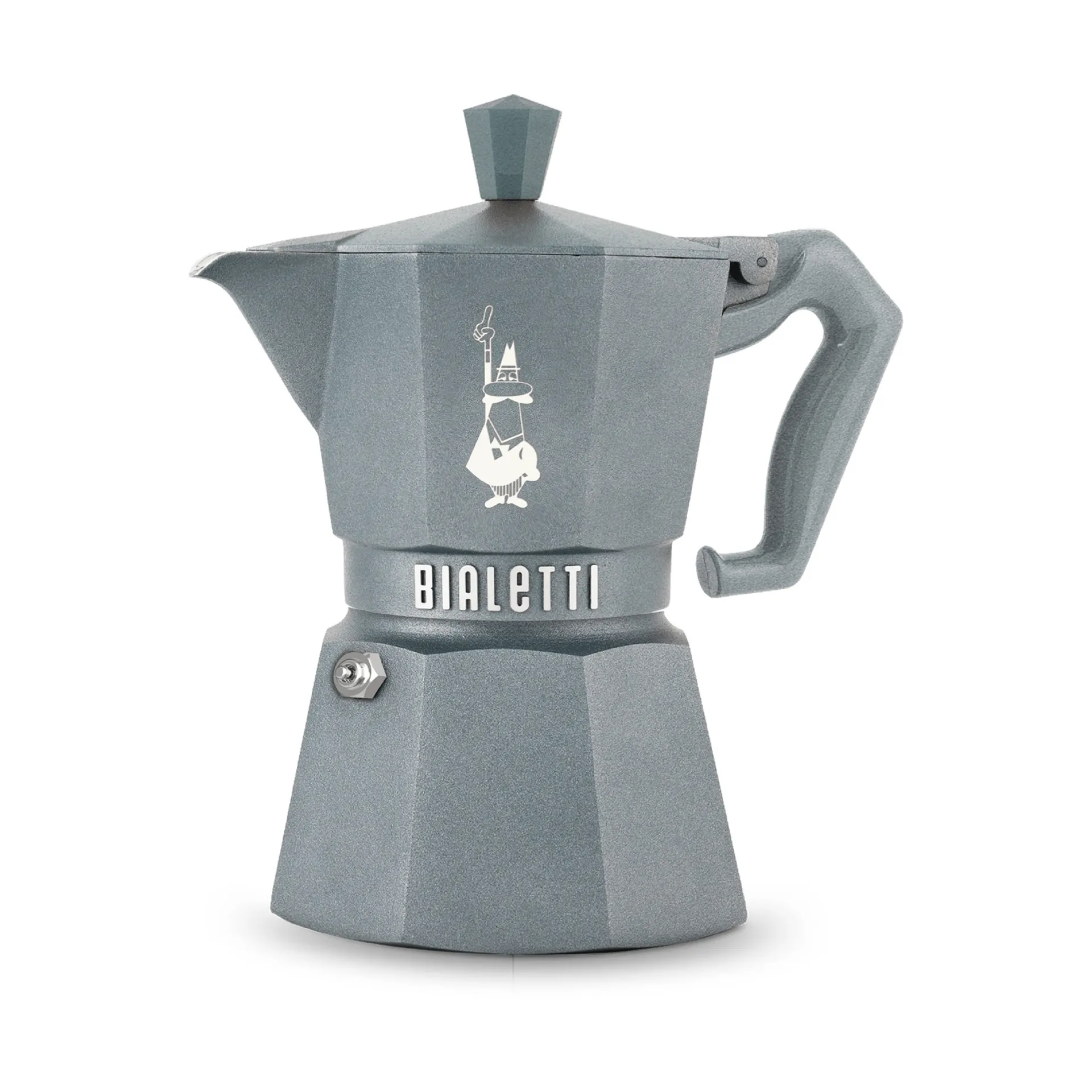 Cafetera italiana Bialetti Exclusive Inducción, Gris, 3 tazas Bialetti