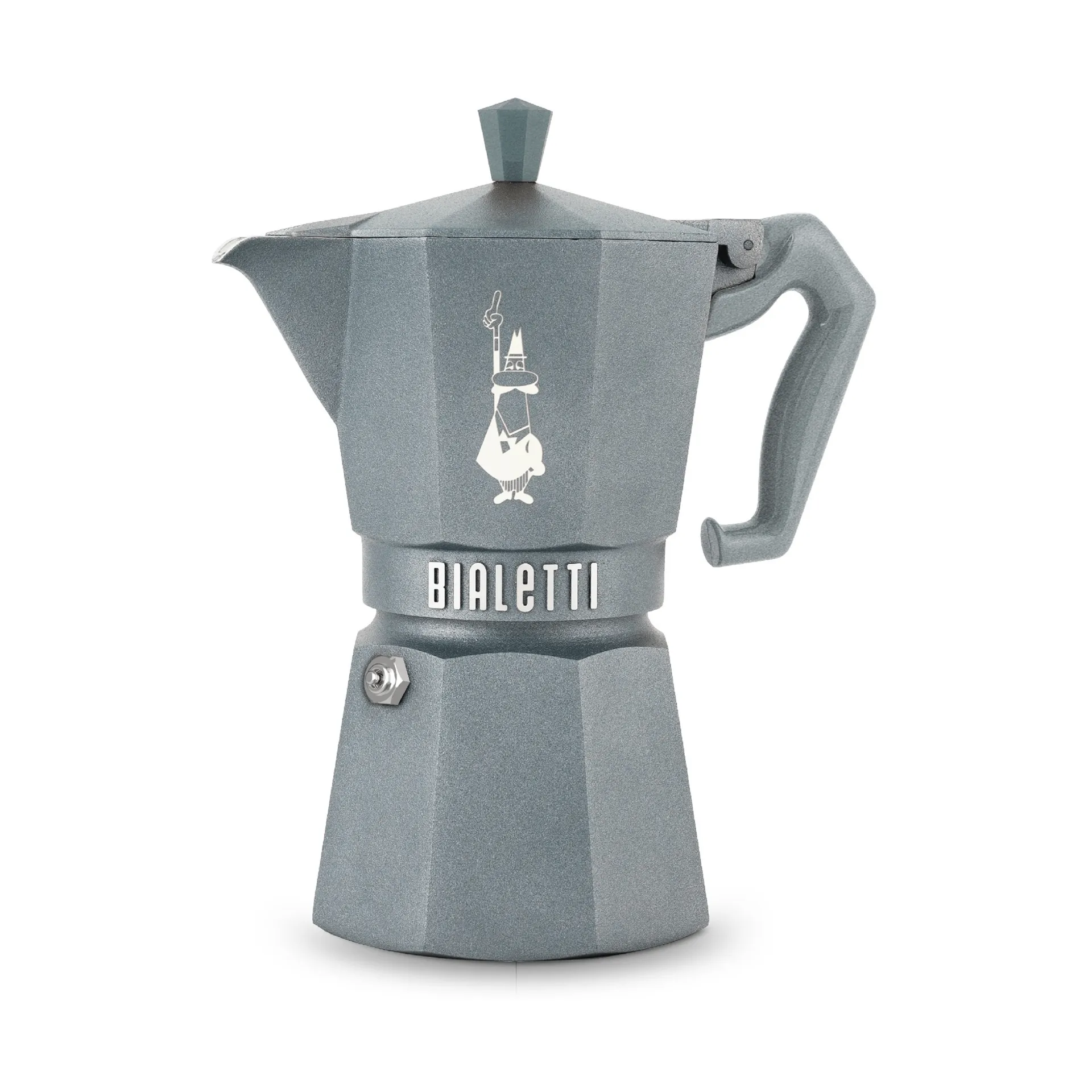 Cafetera italiana Bialetti Exclusive Inducción, Gris, 6 tazas Bialetti