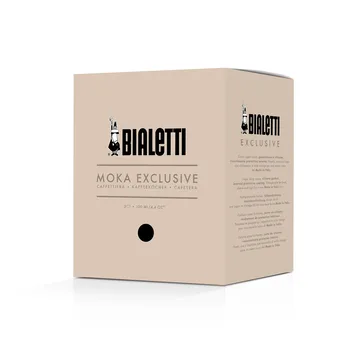 Cafetera italiana Bialetti exclusive - Negro, 3 tazas - Bialetti