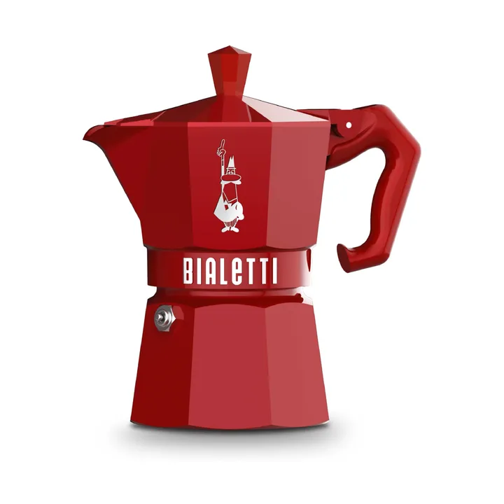 Cafetera italiana Bialetti exclusive - Rojo, 3 tazas - Bialetti