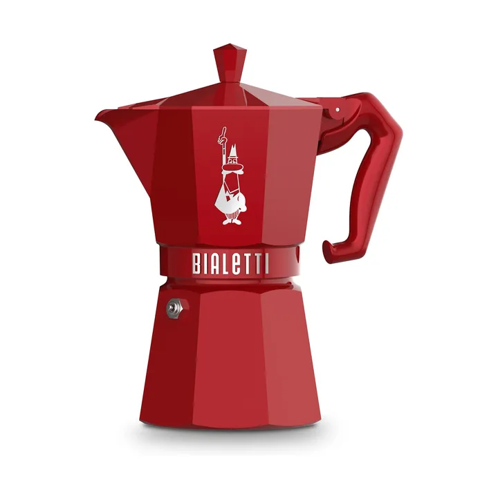 Cafetera italiana Bialetti exclusive - Rojo, 6 tazas - Bialetti