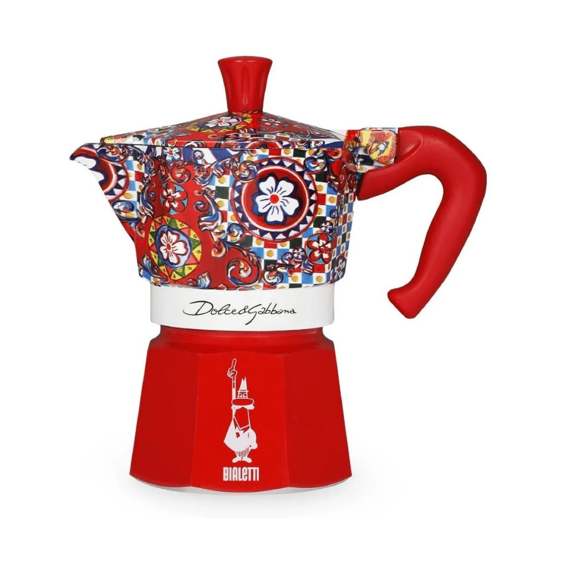Cafetera italiana Bialetti x Dolce & Gabbana, Carreta siciliana, 3 tazas Bialetti