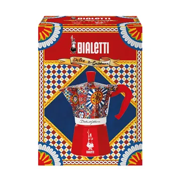 Cafetera italiana Bialetti x Dolce & Gabbana - Carreta siciliana, 6 tazas - Bialetti