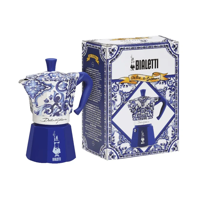 Cafetera italiana Bialetti x Dolce & Gabbana, Mediterráneo, 6 tazas Bialetti
