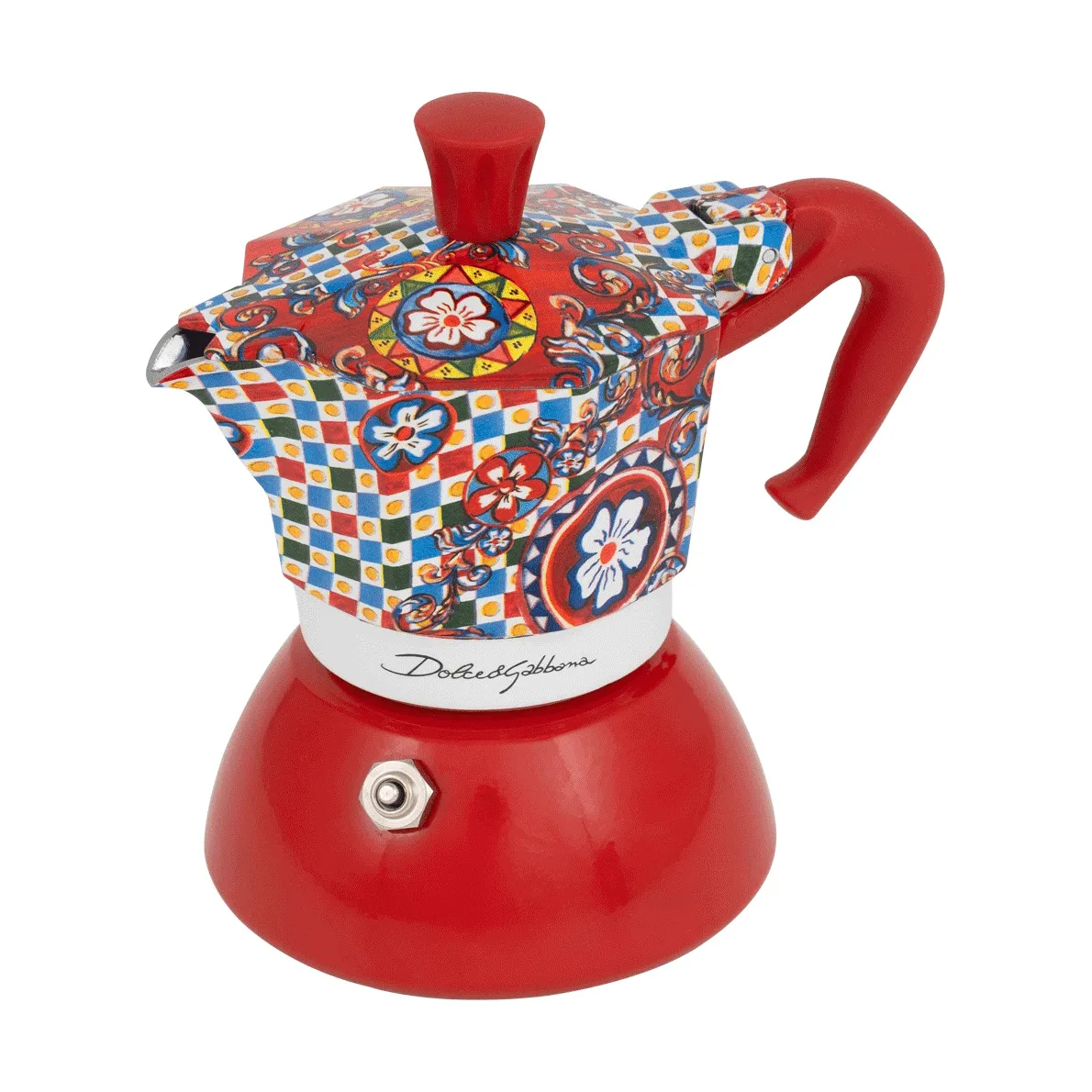 Cafetera italiana de inducción Bialetti x Dolce & Gabbana, Carreta siciliana, 2 tazas Bialetti