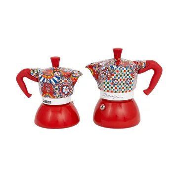 Cafetera italiana de inducción Bialetti x Dolce & Gabbana - Carreta siciliana, 2 tazas - Bialetti