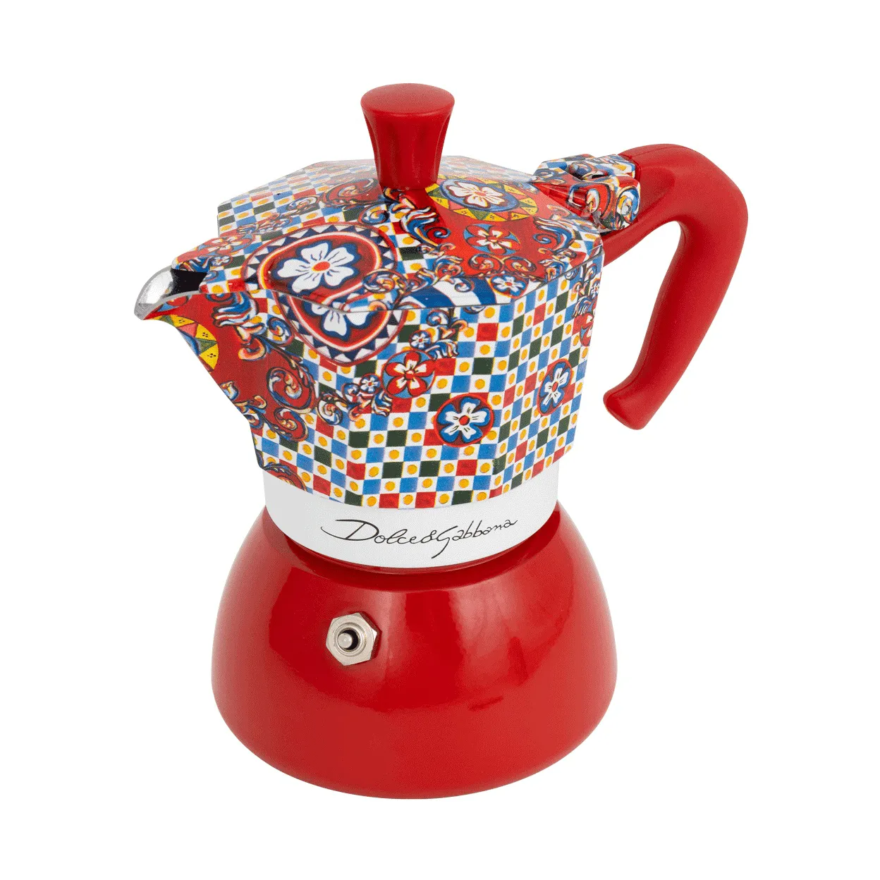 Cafetera italiana de inducción Bialetti x Dolce & Gabbana, Carreta siciliana, 4 tazas Bialetti