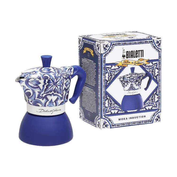 Cafetera italiana de inducción Bialetti x Dolce & Gabbana, Mediterraneo, 4 tazas Bialetti