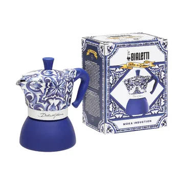 Cafetera italiana de inducción Bialetti x Dolce & Gabbana - Mediterraneo, 4 tazas - Bialetti