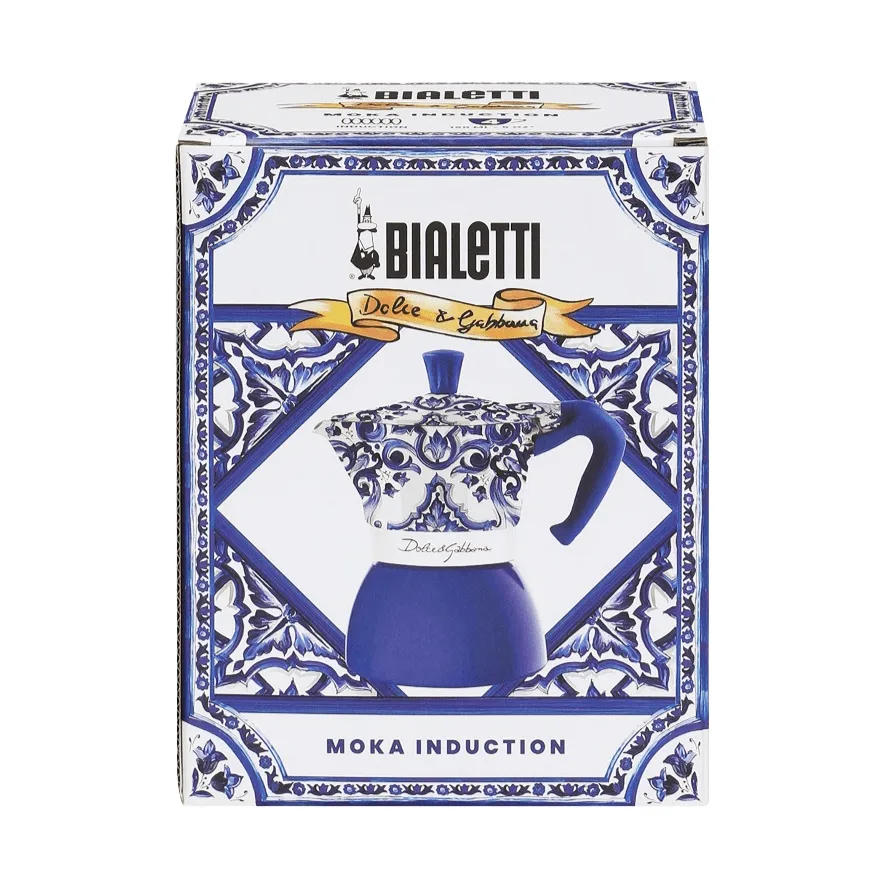 Cafetera italiana de inducción Bialetti x Dolce & Gabbana, Mediterraneo, 4 tazas Bialetti