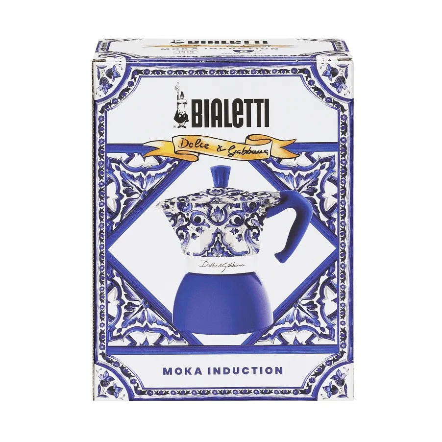 Cafetera italiana de inducción Bialetti x Dolce & Gabbana, Mediterráneo, 6 tazas Bialetti