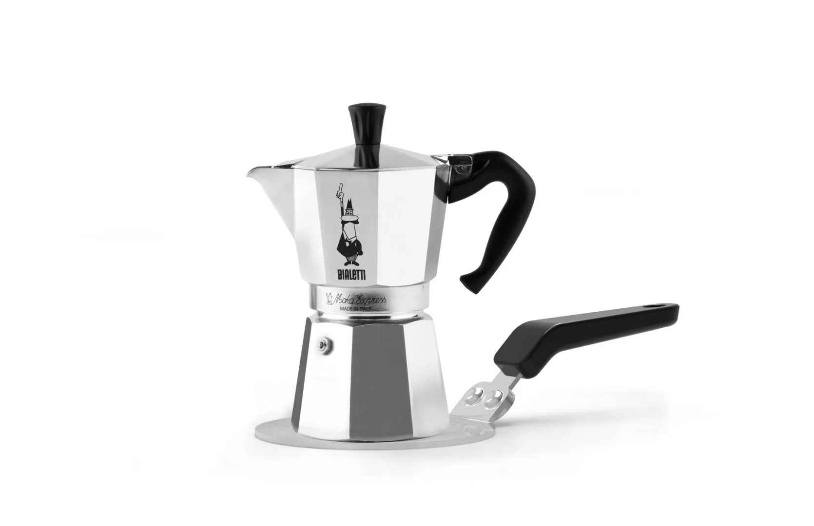 Placa de inducción Bialetti Ø13 cm, Plateado-negro Bialetti