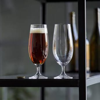 2 Copas de cerveza Bitz 38 cl, transparente Bitz