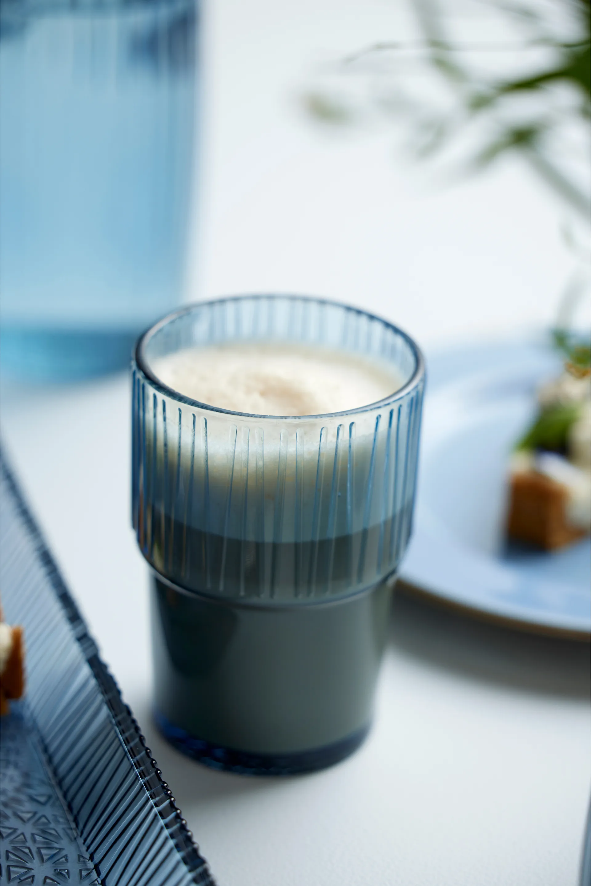 4 Vasos de café Kusintha caféglas 38 cl, Blue Bitz