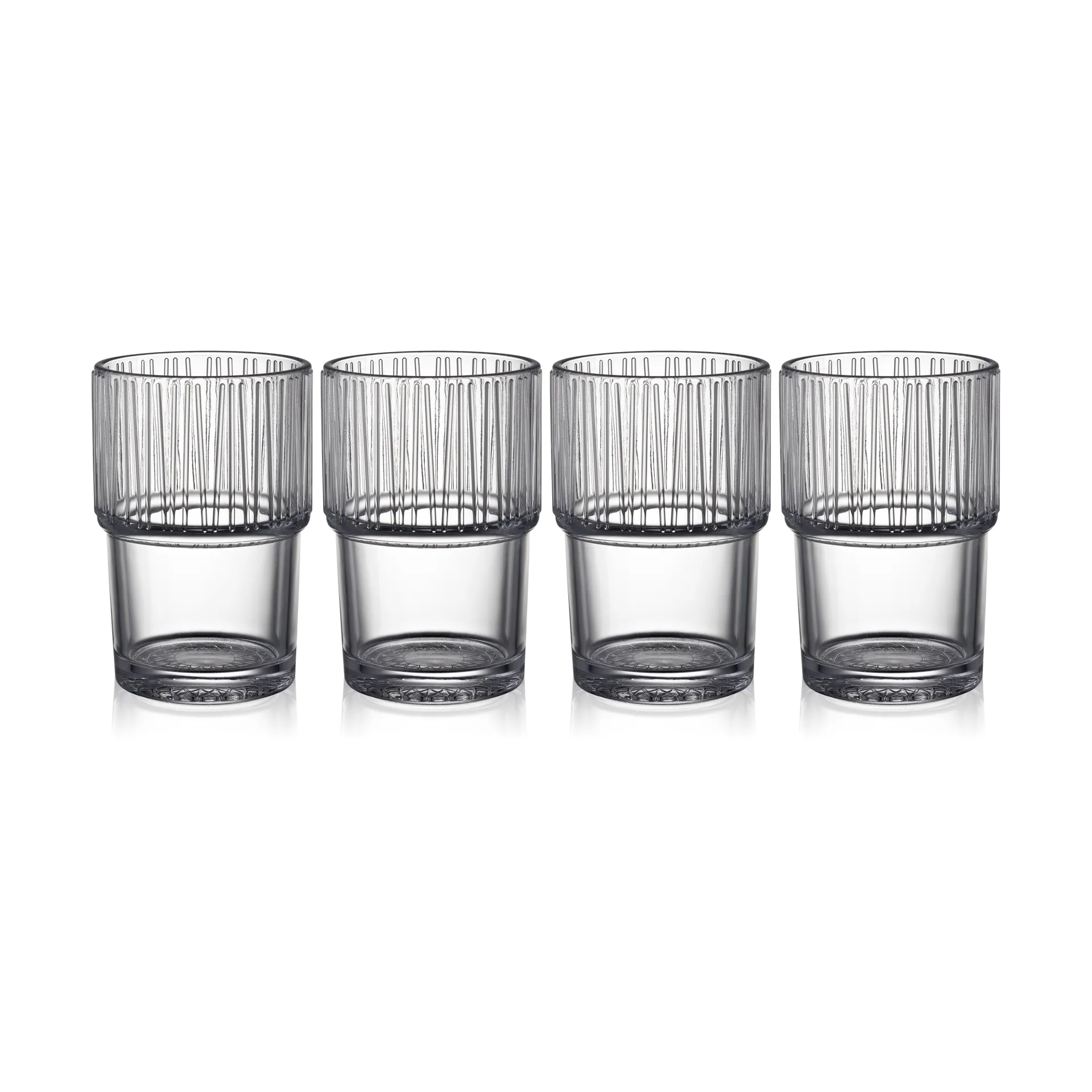 4 Vasos de café Kusintha caféglas 38 cl, Clear Bitz