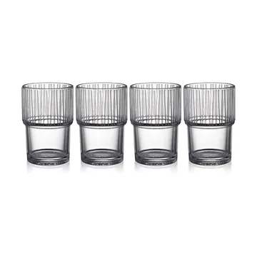 4 Vasos de café Kusintha caféglas 38 cl - Clear - Bitz