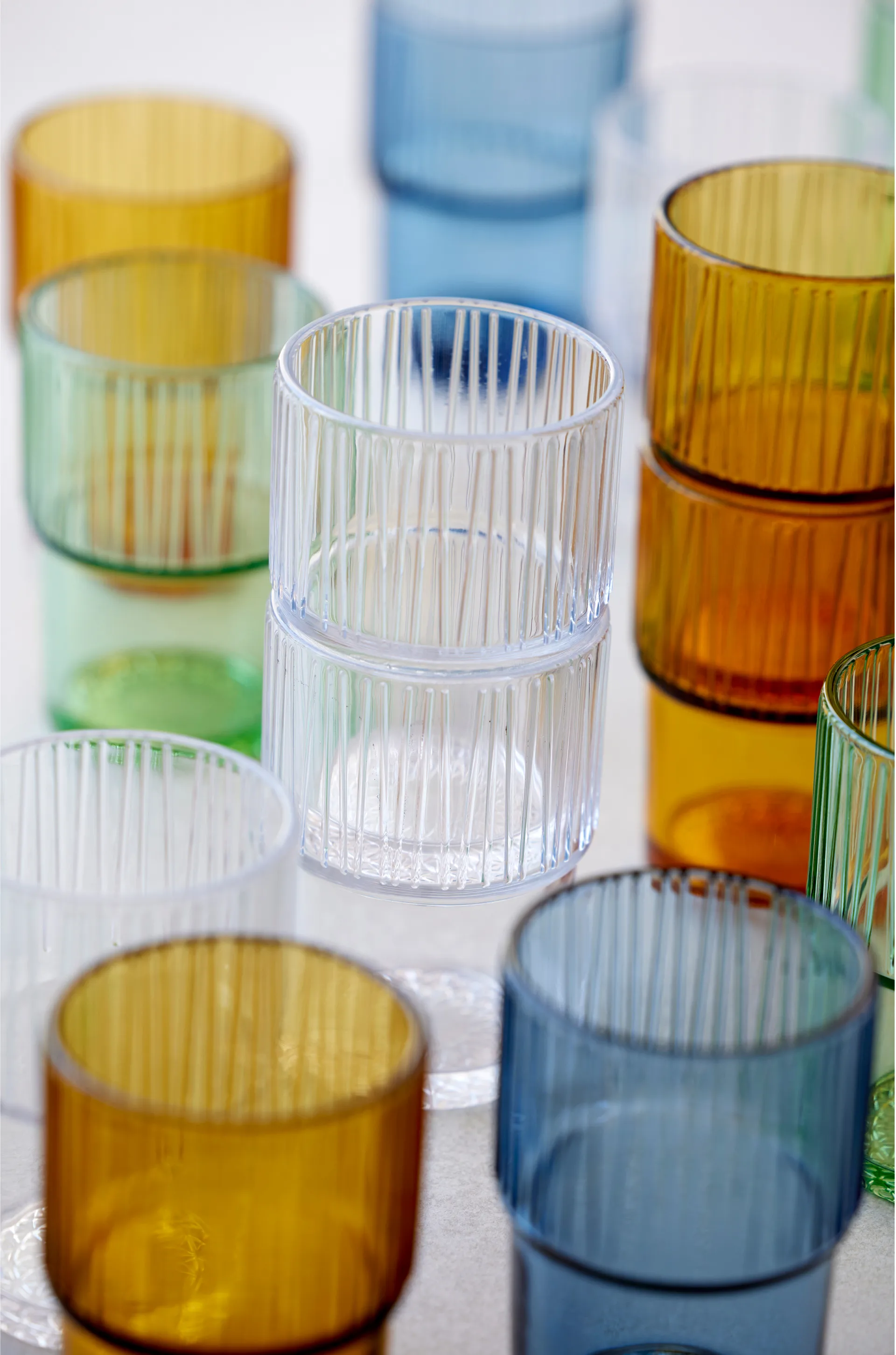 4 Vasos de café Kusintha caféglas 38 cl, Clear Bitz