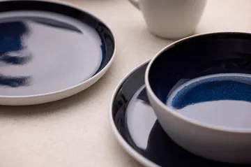 Bol para sopa Bitz Ø 18 cm - Blanco-azul oscuro - Bitz