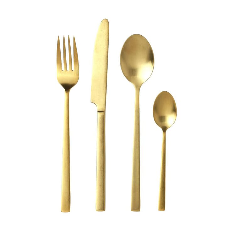 Cubertería Bitz 16 piezas - dorado - Bitz