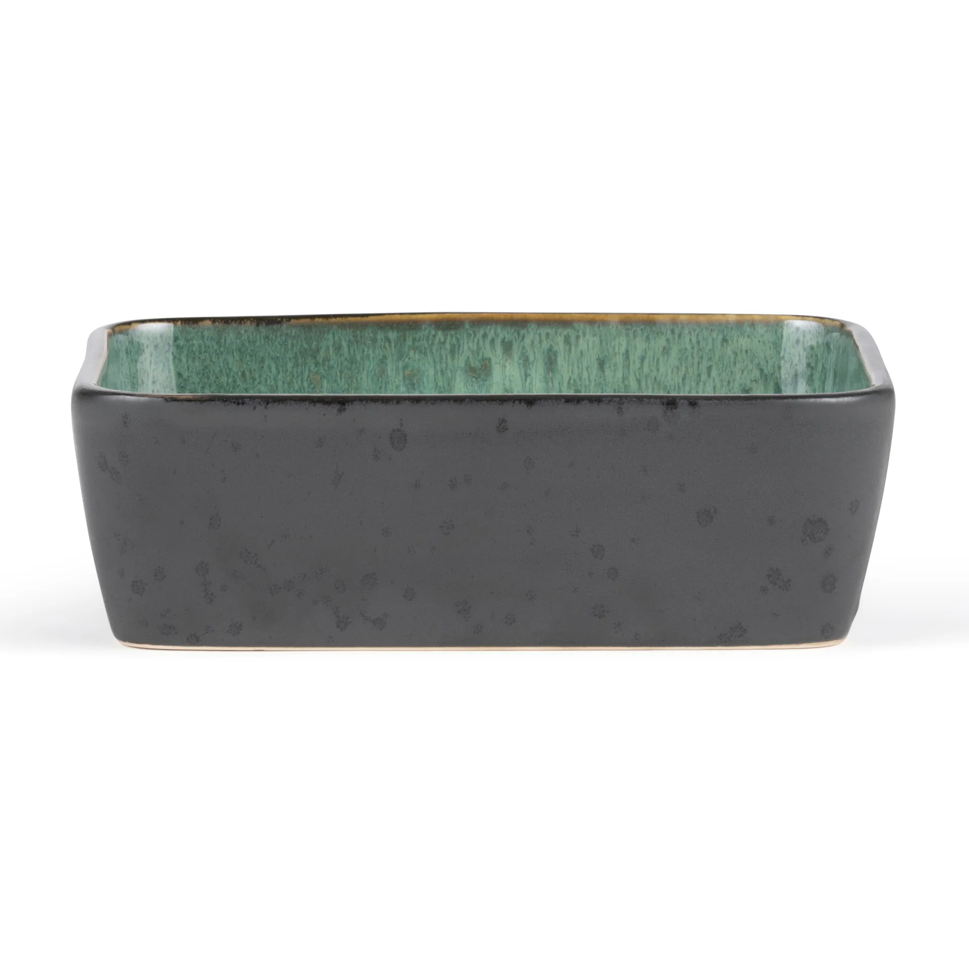 Fuente de servir Bitz negro 19x14 cm, verde Bitz