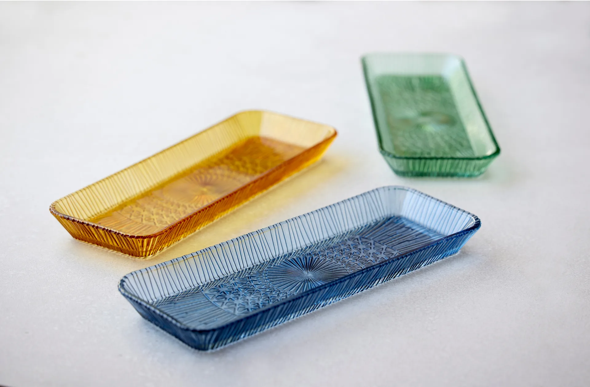 Fuente de servir Kusintha rectangular 14x38 cm, Blue Bitz