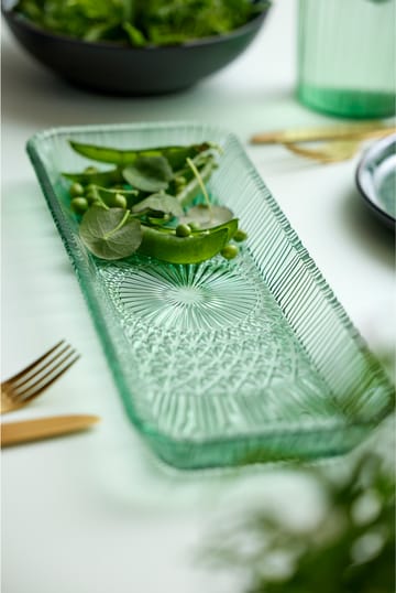 Fuente de servir Kusintha rectangular 14x38 cm - Green - Bitz