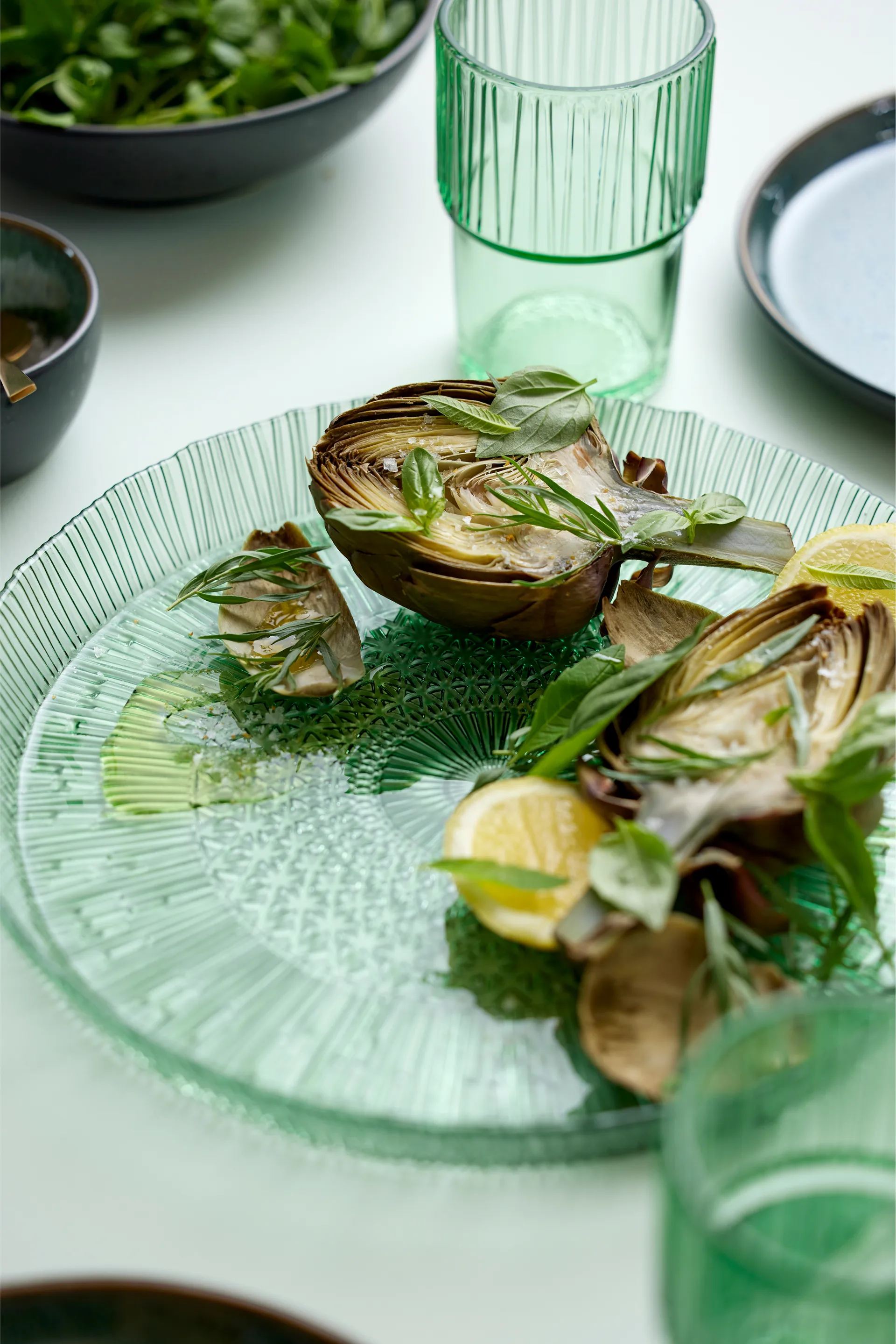 Fuente de servir Kusintha redonda Ø30 cm, Green Bitz