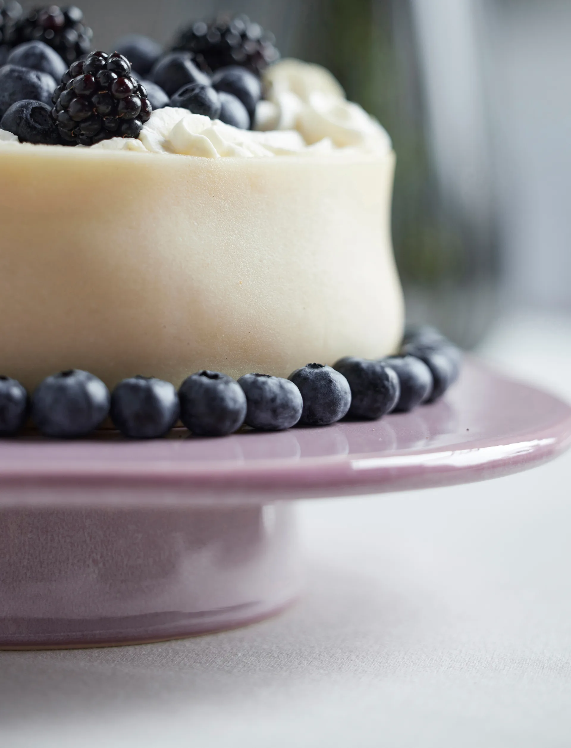 Fuente para tartas con pie Bitz Ø30 cm, Rosa claro Bitz