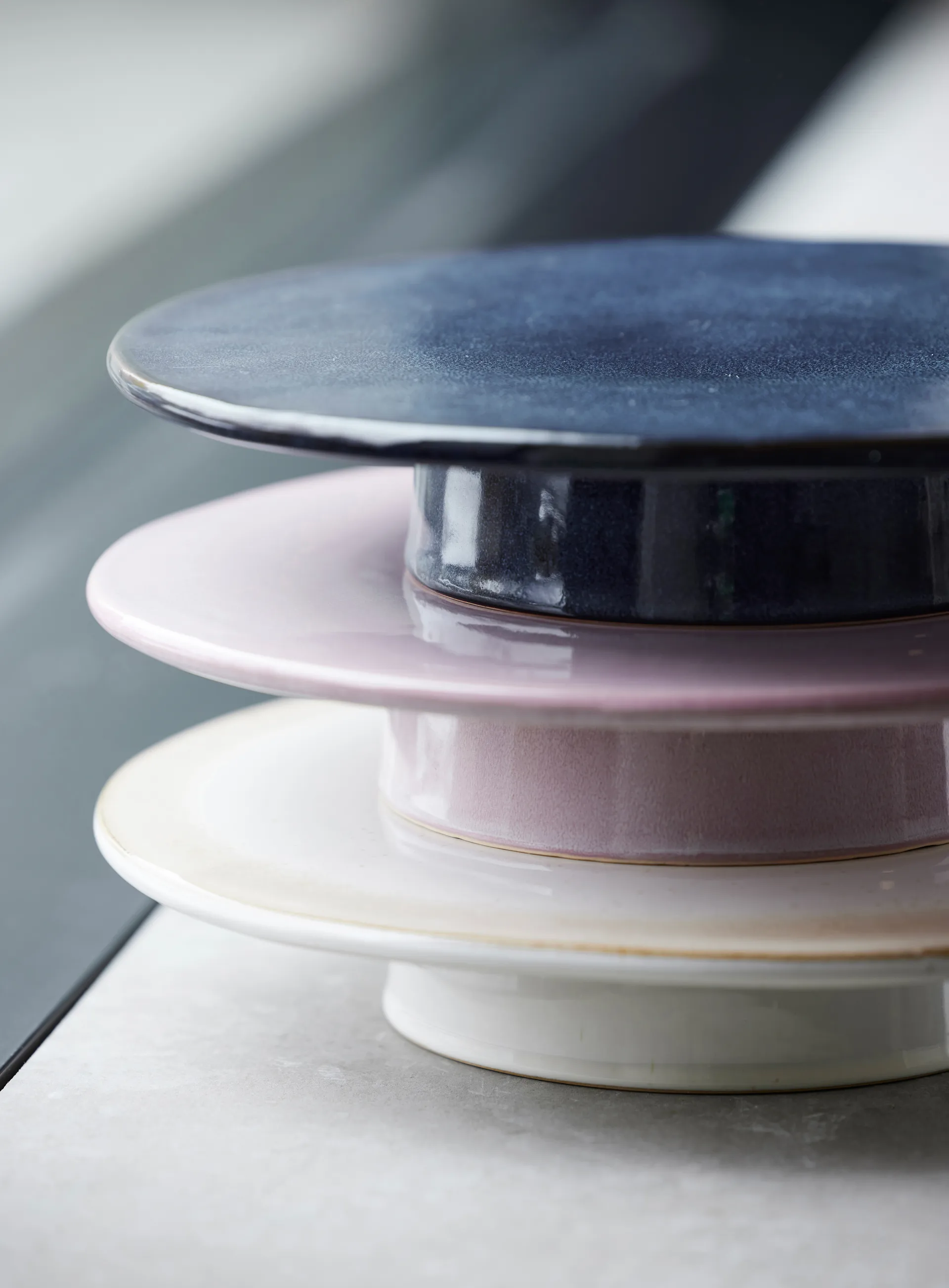 Fuente para tartas con pie Bitz Ø30 cm, Rosa claro Bitz