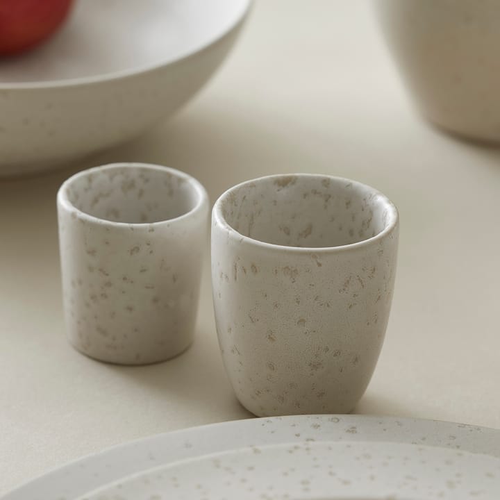 Huevera Bitz 5 cm mate, blanco nata mate Bitz