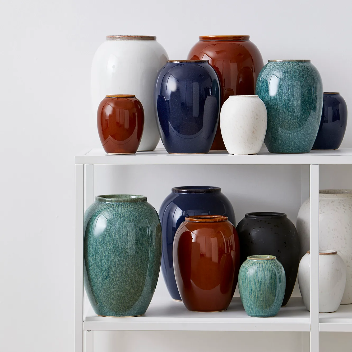 Jarrón Bitz 12,5 cm, blanco nata mate Bitz