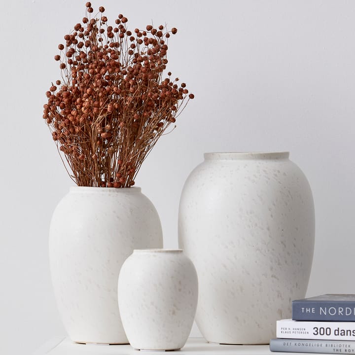 Jarrón Bitz 20 cm, blanco nata mate Bitz