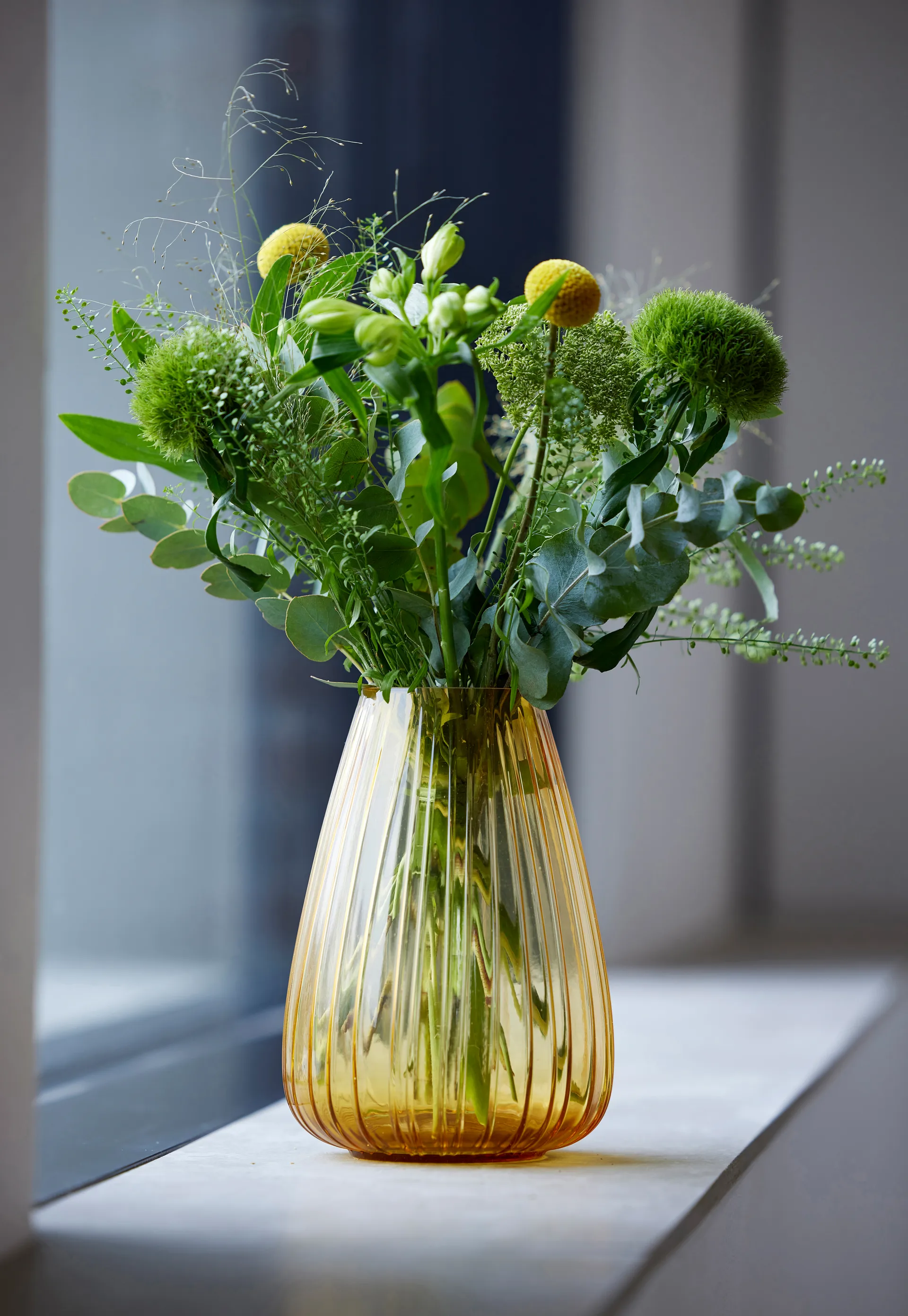 Jarrón Kusintha 22 cm, Ámbar Bitz