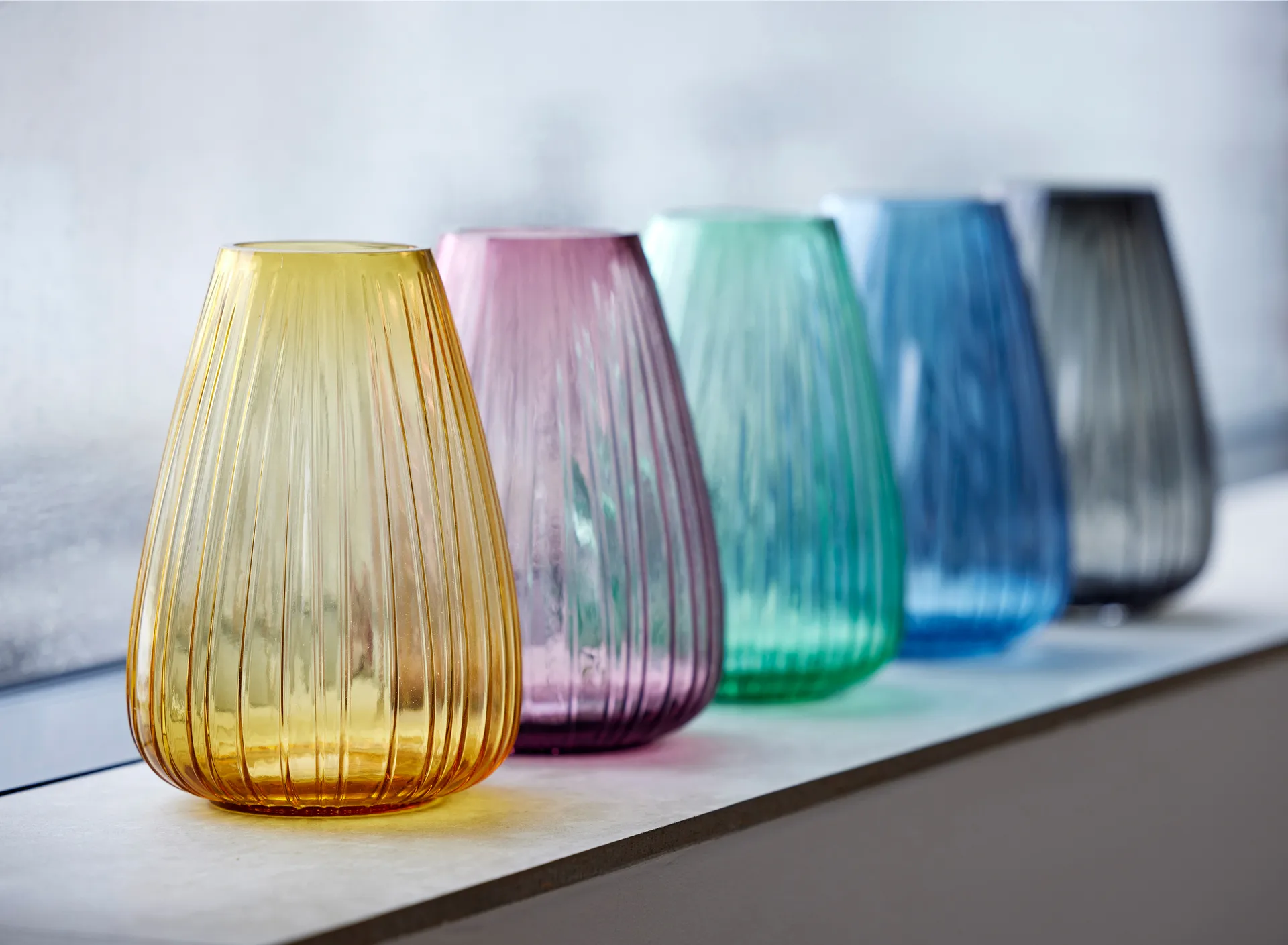 Jarrón Kusintha 22 cm, Ámbar Bitz