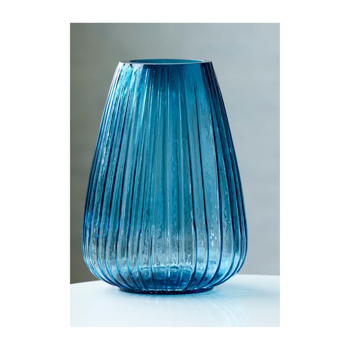 Jarrón Kusintha 22 cm, Azul Bitz