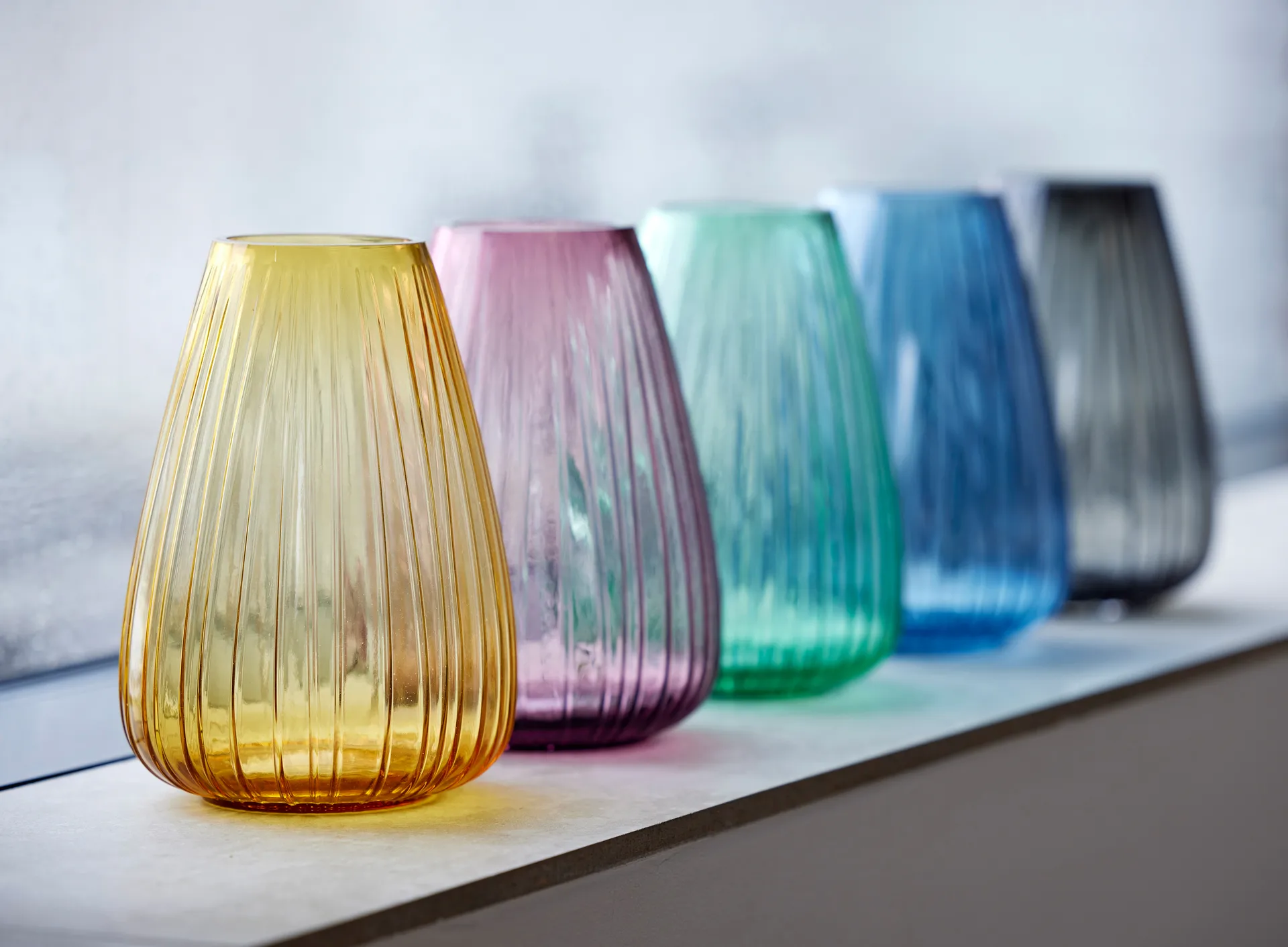 Jarrón Kusintha 22 cm, Azul Bitz