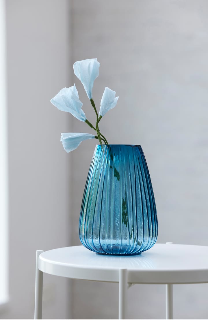 Jarrón Kusintha 22 cm, Azul Bitz